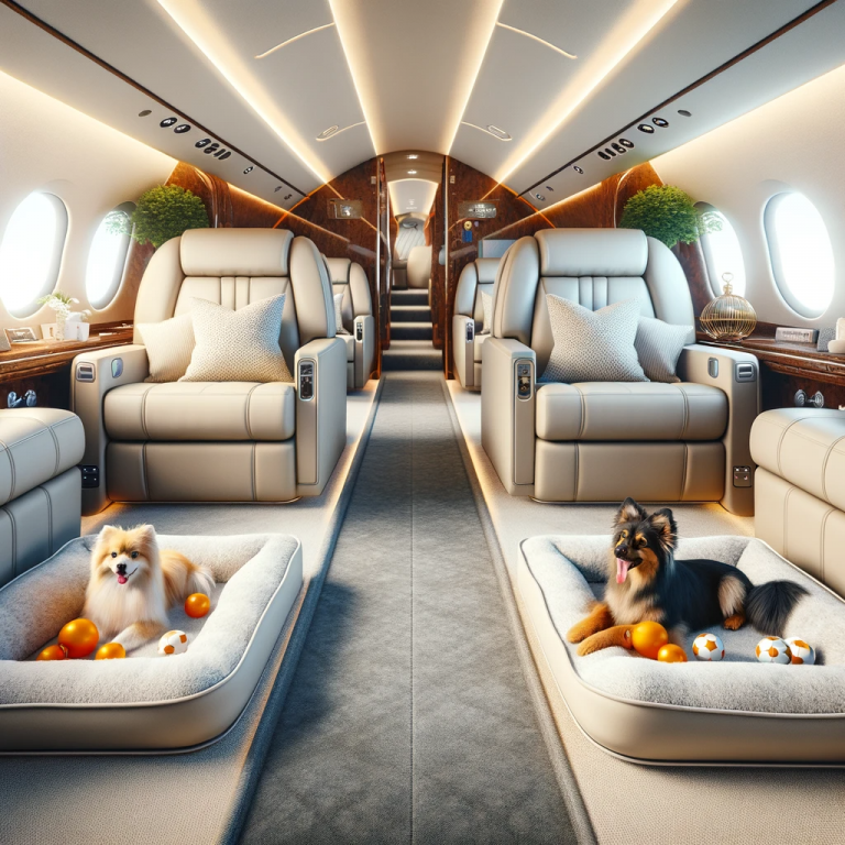 Flying with pets by private jet